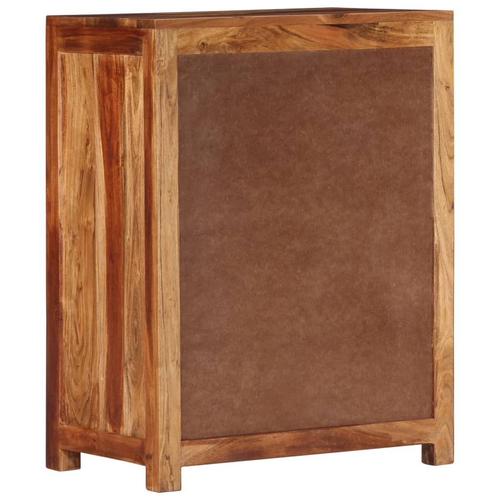 vidaXL Sideboard 23"x13.8"x29.7" Solid Wood Acacia-2