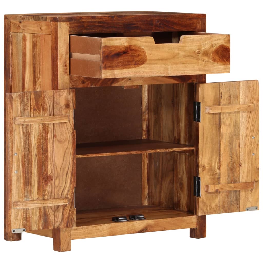 vidaXL Sideboard 23"x13.8"x29.7" Solid Wood Acacia-3