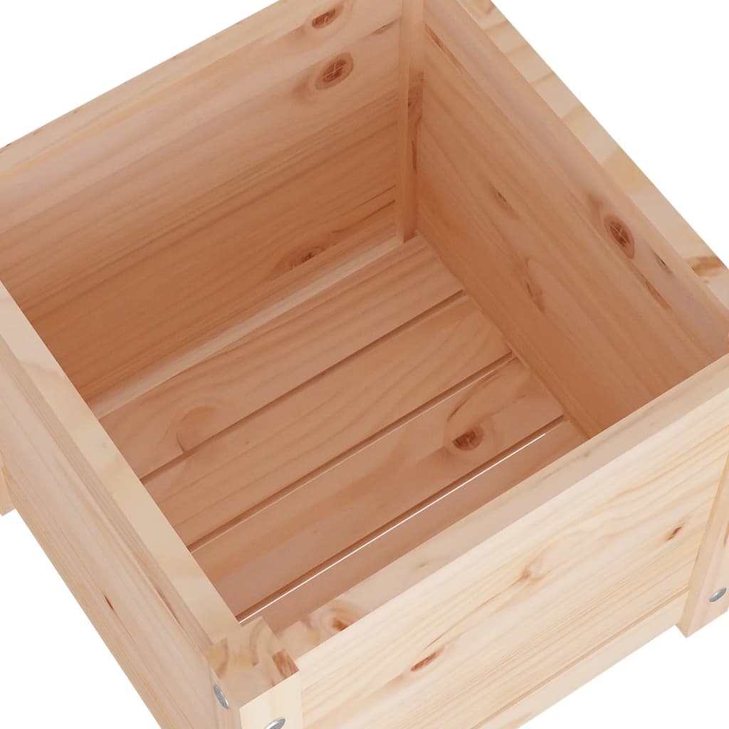vidaXL Planter Decorative Outdoor Garden Plant Pot Flower Box Solid Wood Pine-3
