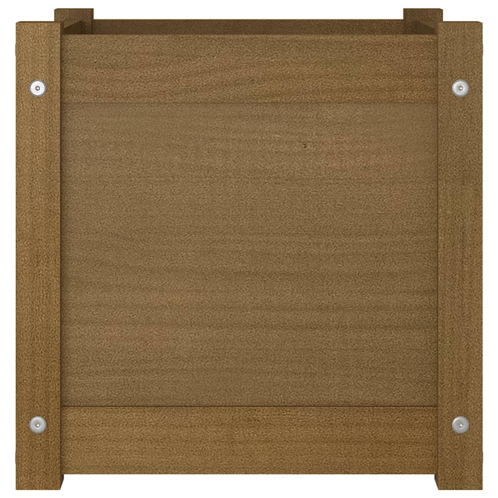 vidaXL Planter Decorative Outdoor Garden Plant Pot Flower Box Solid Wood Pine-4