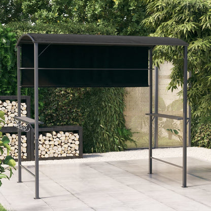 vidaXL Gazebo with Roof 86.6"x43.3"x78.7" Anthracite-0