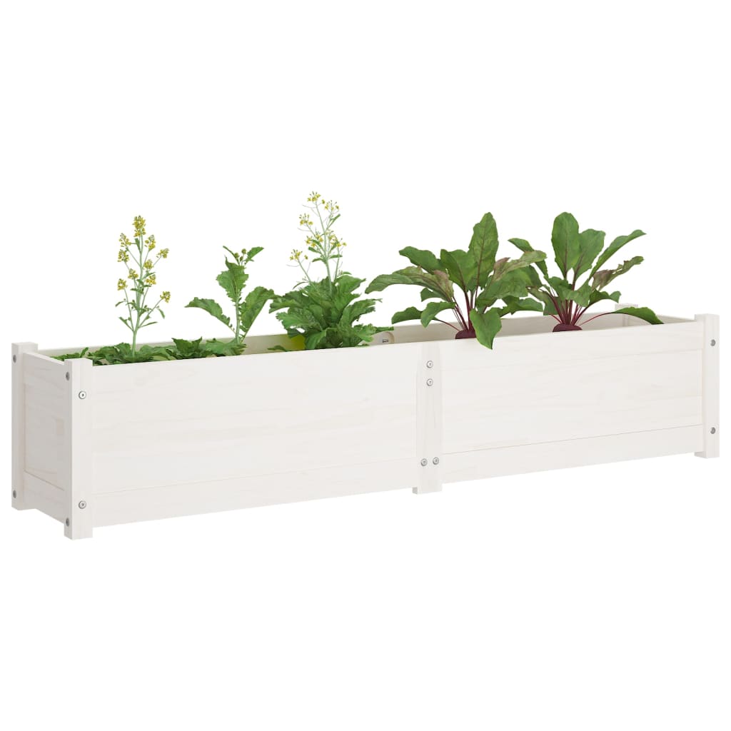 vidaXL Garden Raised Bed Outdoor Wooden Planter Box Garden Pot Solid Wood Pine-4
