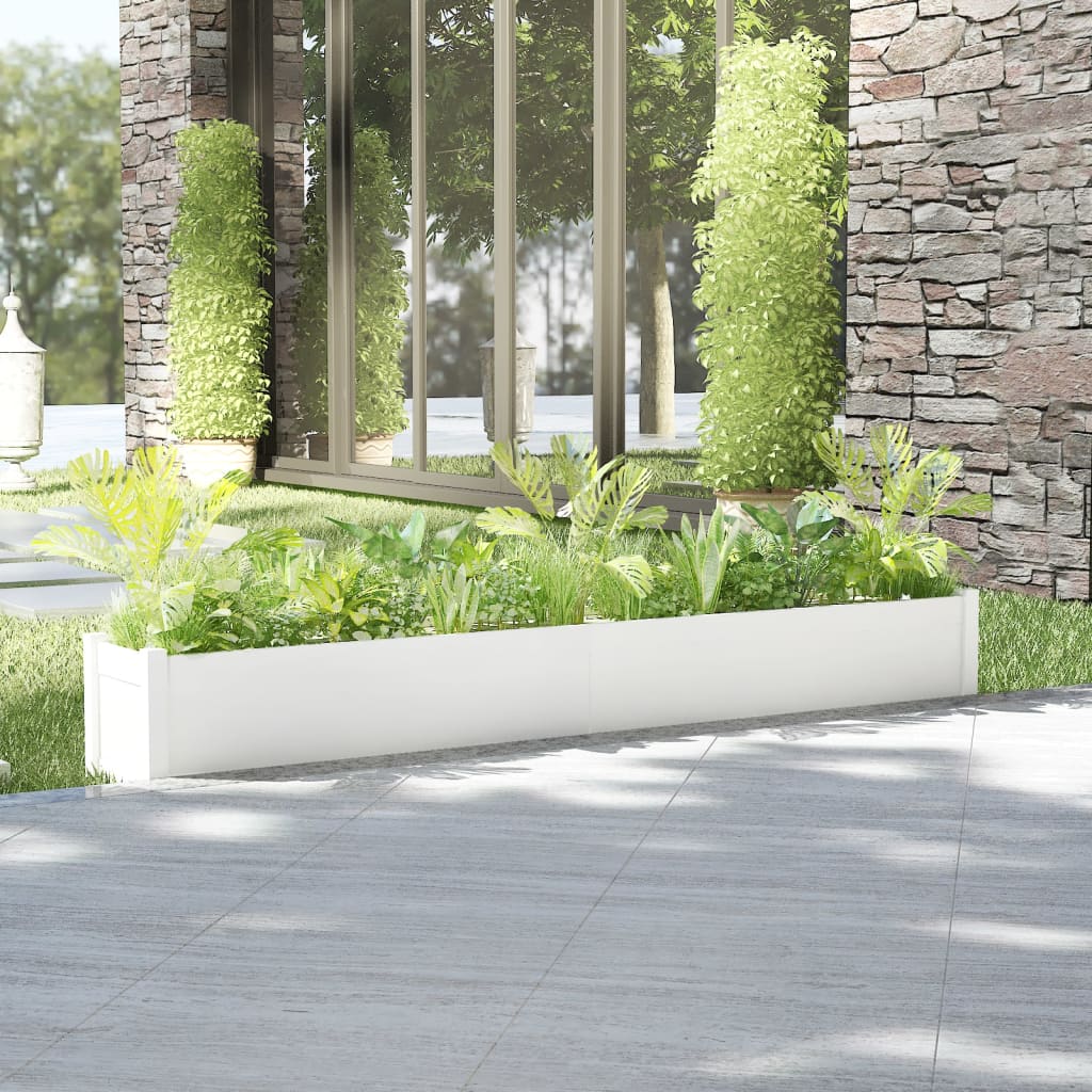 vidaXL Planter Outdoor Patio Raised Garden Bed Flower Box Solid Wood Pine-11