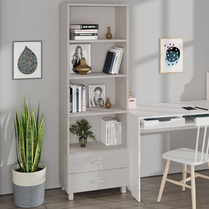 vidaXL Cabinet Bookshelf Entryway Cabinet with Storage HAMAR Solid Wood Pine-7