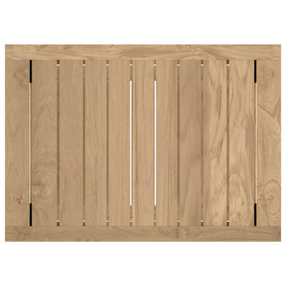 vidaXL Bathroom Side Table 19.7"x13.8"x17.7" Solid Wood Teak-3