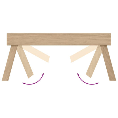 vidaXL Folding Tray 21.7"x13.8"x9.8" Solid Wood Teak-4