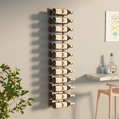 vidaXL Wall Wine Rack Wall Mounted Bottle Holder Storage Organizer for Pantry-8