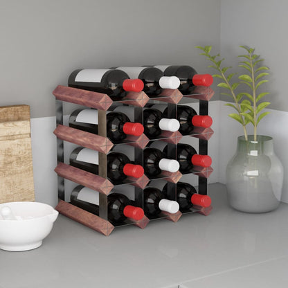 vidaXL Countertop Wine Rack Bottle Holder Wine Storage Organizer Solid Wood-13