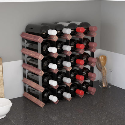 vidaXL Countertop Wine Rack Bottle Holder Wine Storage Organizer Solid Wood-10