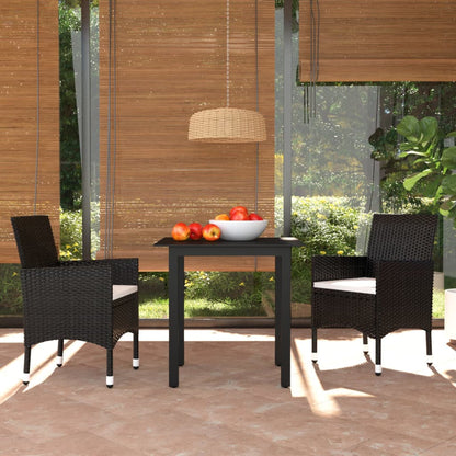 vidaXL Patio Dining Set Outdoor Dining Set Table and Chair Set Poly Rattan-10