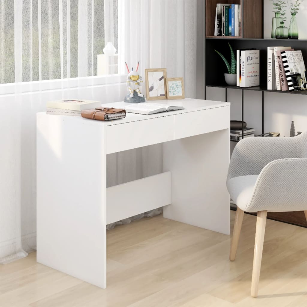 vidaXL Desk with Drawers Computer Desk Home Office Study Table Engineered Wood-11