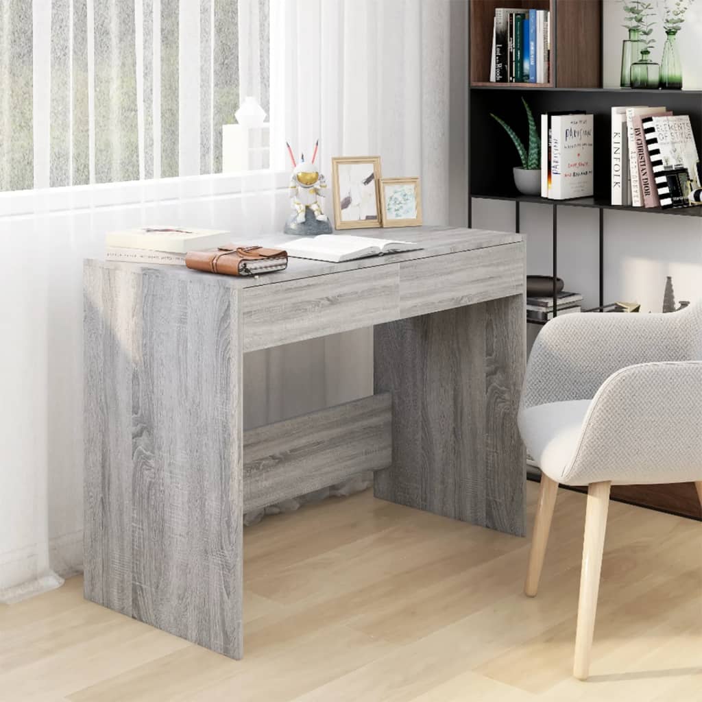 vidaXL Desk with Drawers Computer Desk Home Office Study Table Engineered Wood-7