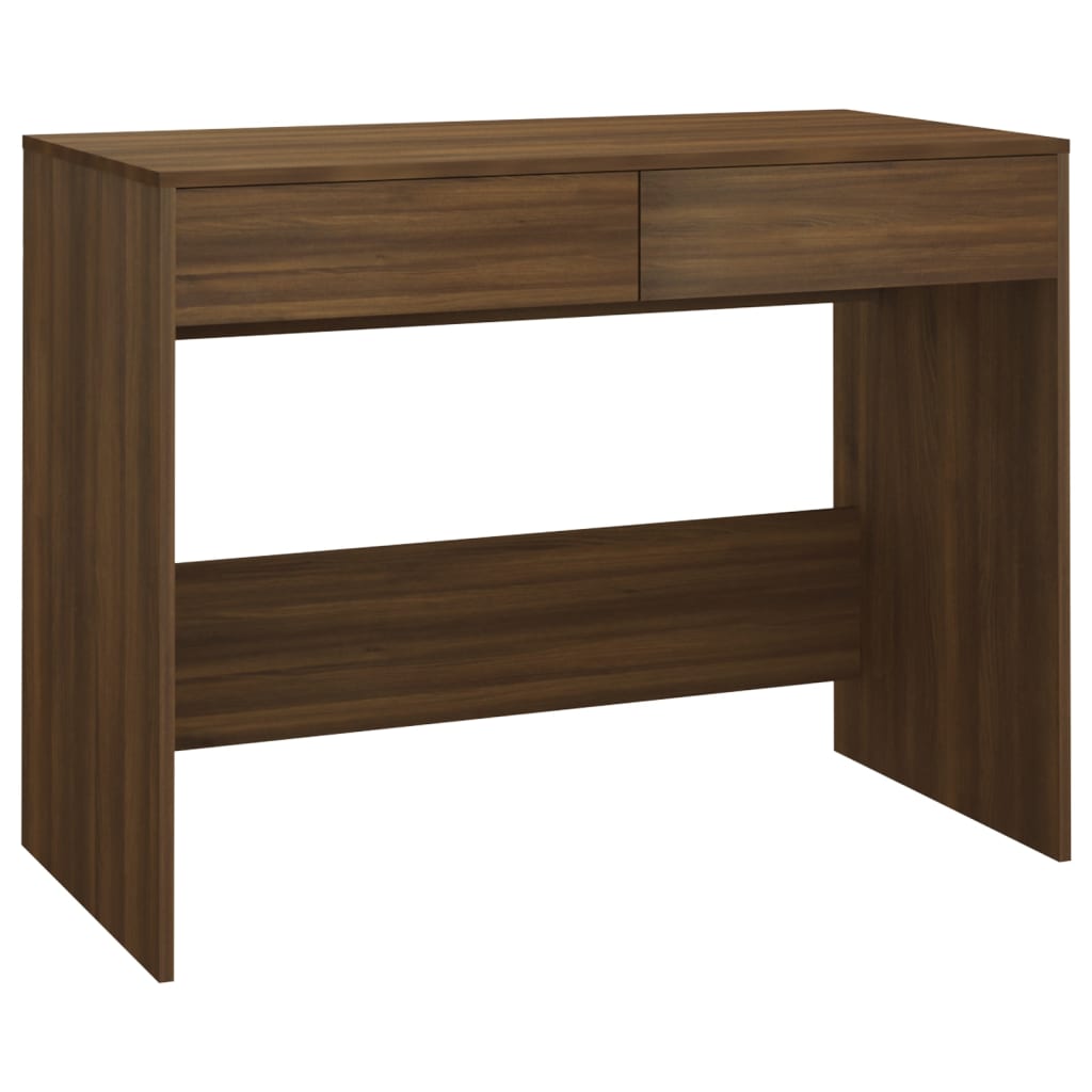 vidaXL Desk with Drawers Computer Desk Home Office Study Table Engineered Wood-0