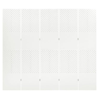 vidaXL Room Divider Freestanding Privacy Screen for Room Separation Steel-4