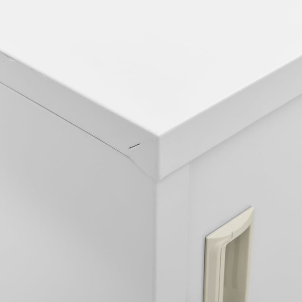 vidaXL Locker Cabinets 5 pcs Light Gray 35.4"x17.7"x36.4" Steel