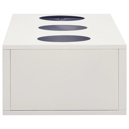 vidaXL Sliding Door Cabinet with Planter Box Light Gray Steel-4