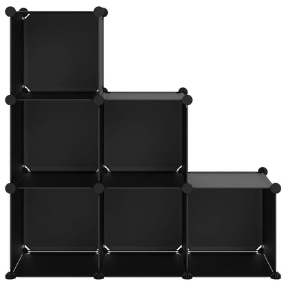 vidaXL Storage Cube Organizer with Cubes Stackable Organizer Modular Shelf PP-4
