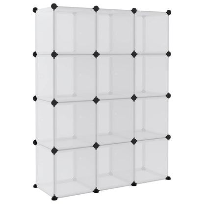 vidaXL Storage Cube Organizer with Cubes Stackable Organizer Modular Shelf PP-2