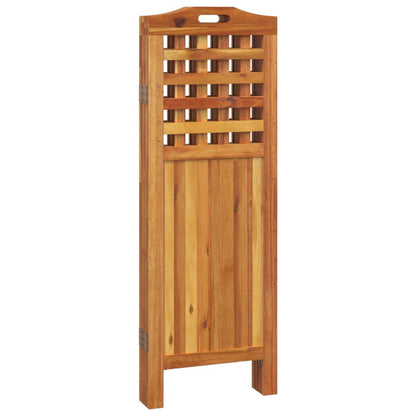 vidaXL 3 Panel Room Divider Privacy Room Divider Screen Solid Wood Acacia-0