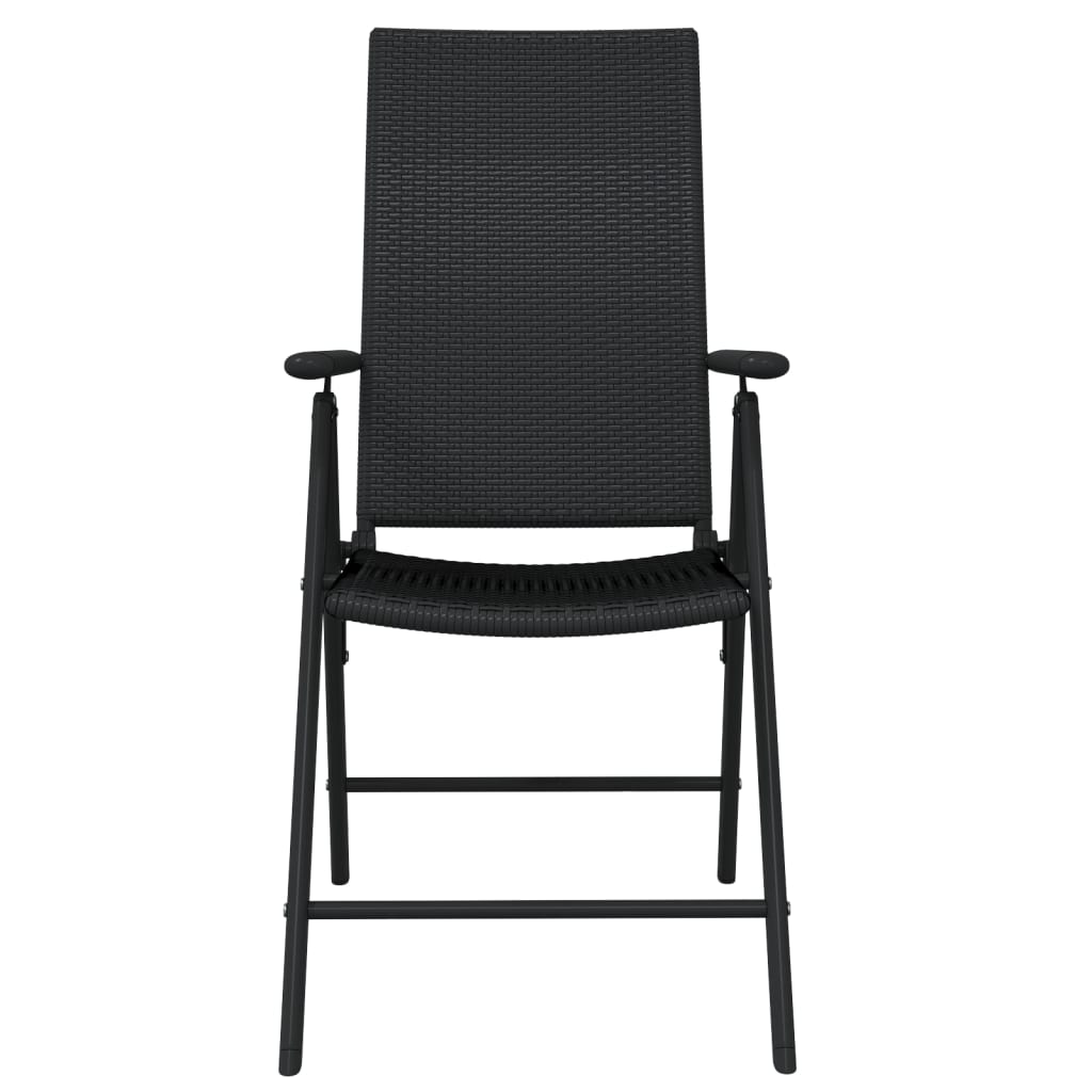 vidaXL Patio Dining Set Black Outdoor Furniture 3/5/7/9 Piece Multi Sizes-1