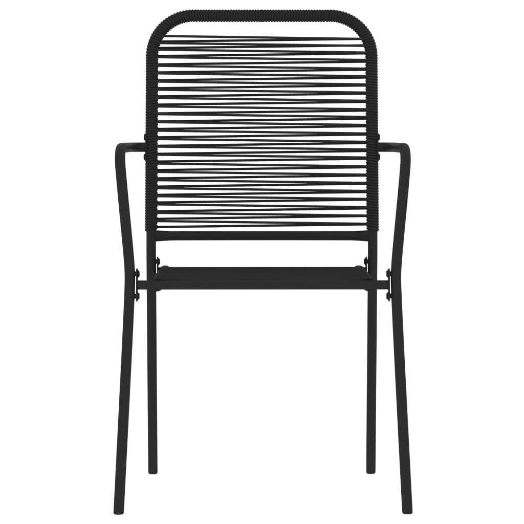 vidaXL Patio Dining Set Outdoor Dining Set Garden Table and Chair Set Black-1