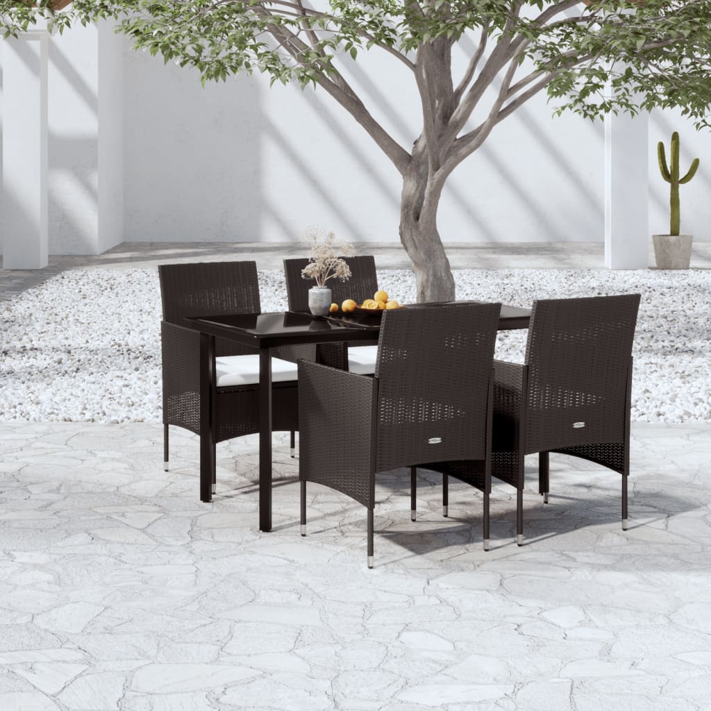 vidaXL Patio Dining Set Outdoor Dining Set Table and Chair Set for Garden-8