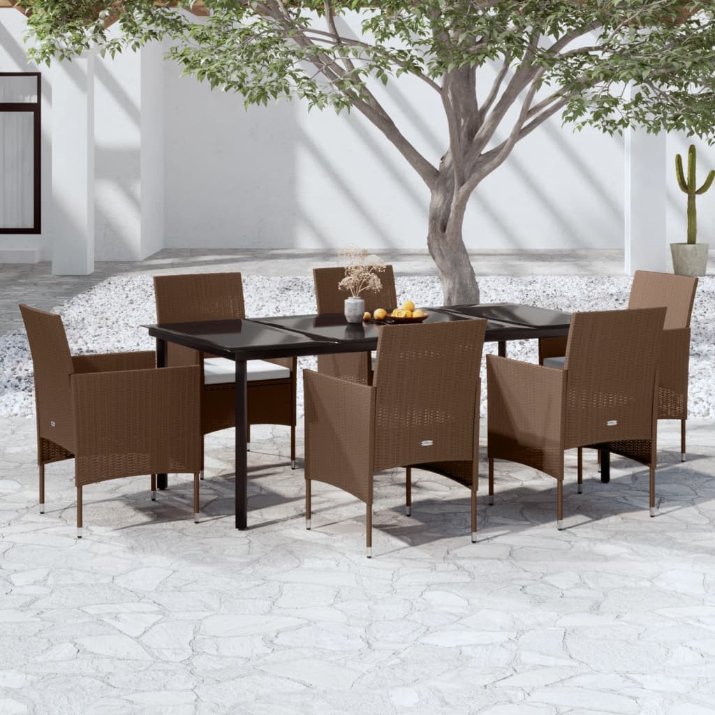 vidaXL Patio Dining Set Outdoor Dining Set Table and Chair Set for Garden-13