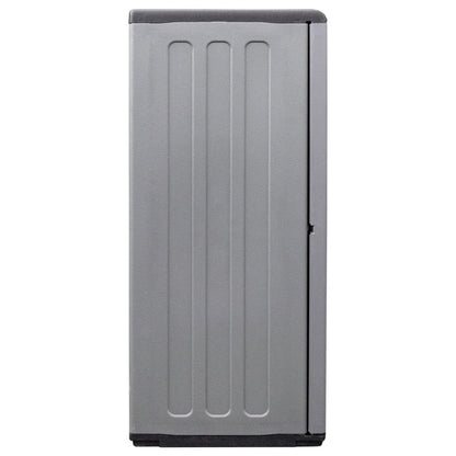 vidaXL Garden Storage Cabinet Gray and Black 26.8"x14.6"x33.1" PP-3