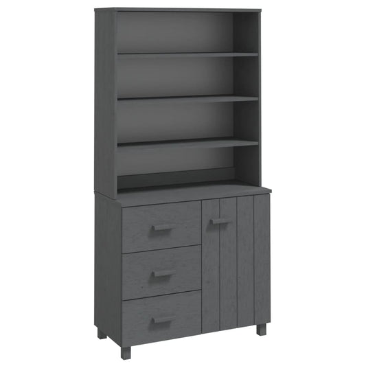 vidaXL Drawer Cabinet Bookshelf Organizer with Storage HAMAR Solid Wood Pine-0
