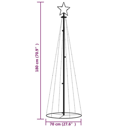 vidaXL Christmas Cone Tree Decoration Artificial Christmas Tree with LEDs-4