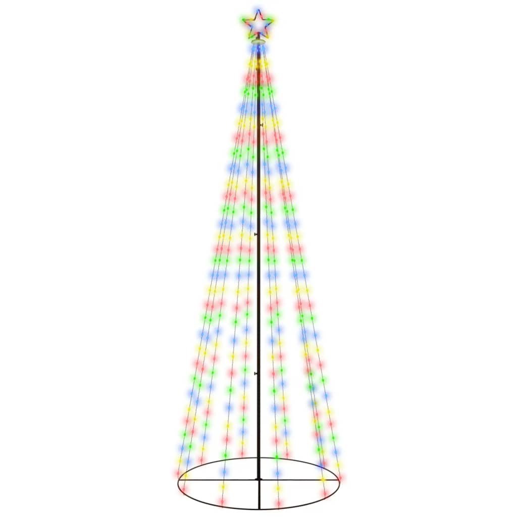 vidaXL Christmas Cone Tree Decoration Artificial Christmas Tree with LEDs-0
