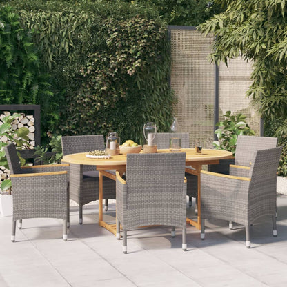 vidaXL Patio Dining Set Outdoor Dining Set Table and Chair Set for Garden-8