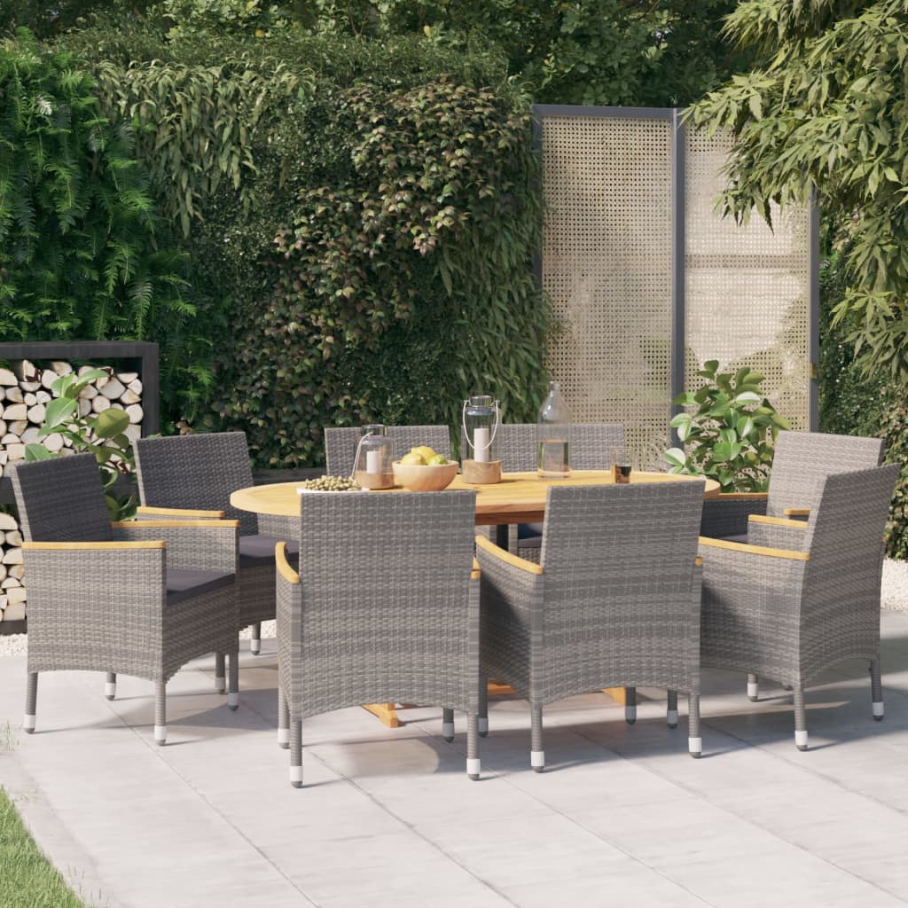 vidaXL Patio Dining Set Outdoor Dining Set Table and Chair Set for Garden-7