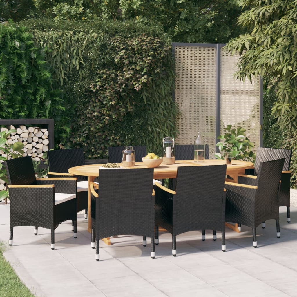 vidaXL Patio Dining Set Outdoor Dining Set Table and Chair Set for Garden-5