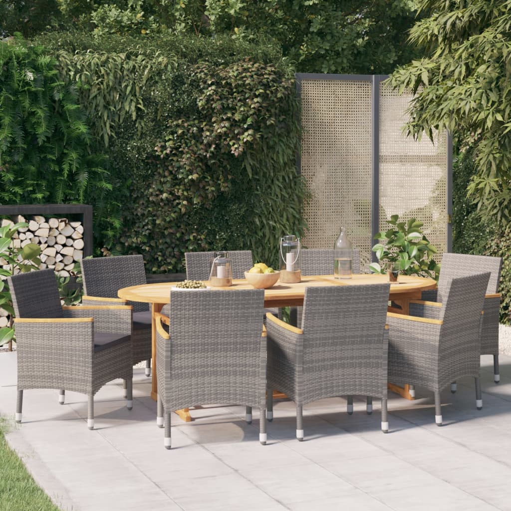 vidaXL Patio Dining Set Outdoor Dining Set Table and Chair Set for Garden-7