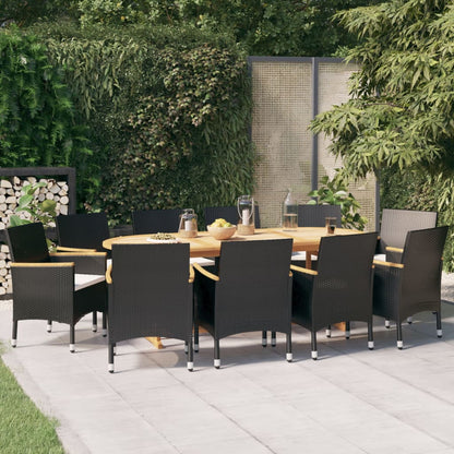 vidaXL Patio Dining Set Outdoor Dining Set Table and Chair Set for Garden-6