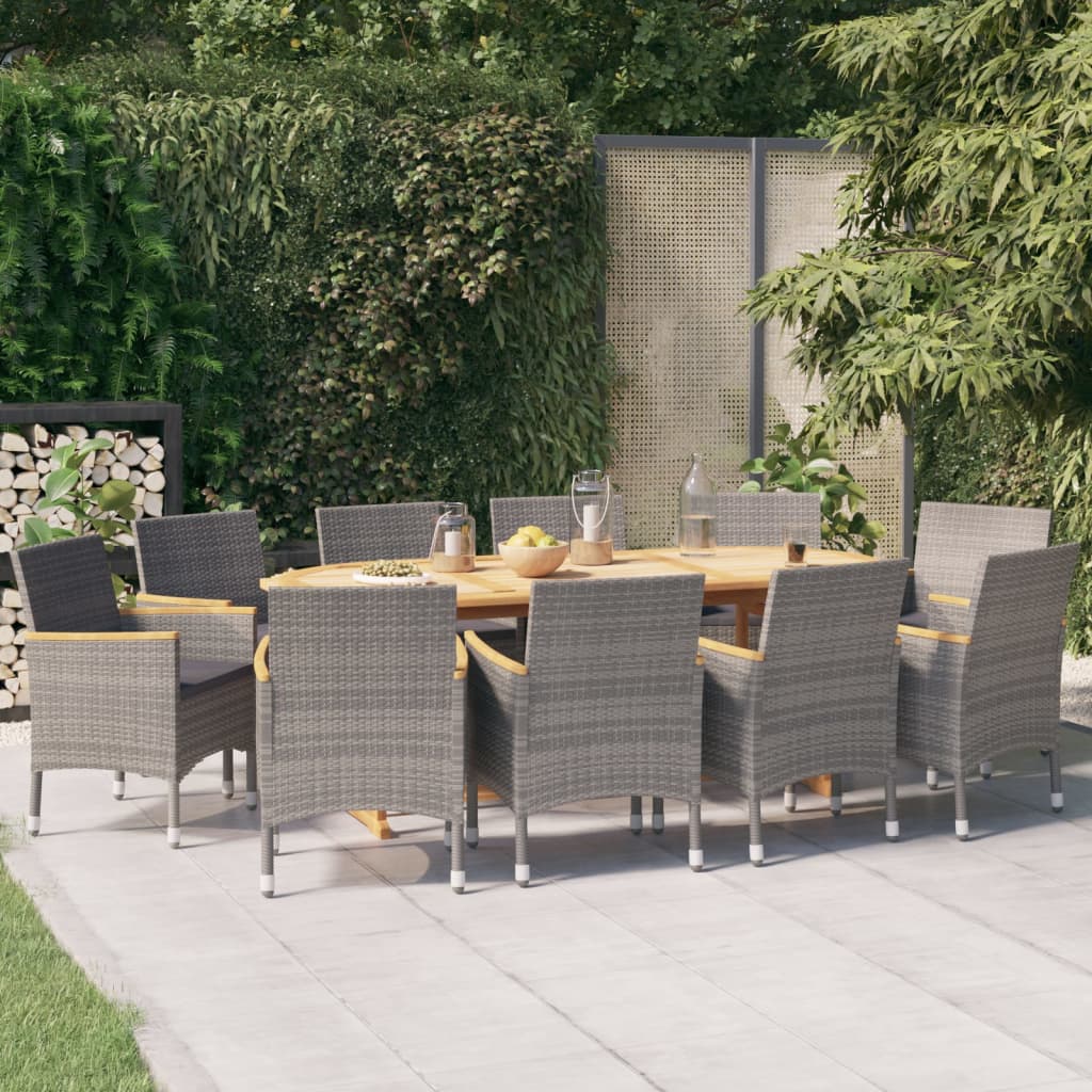 vidaXL Patio Dining Set Outdoor Dining Set Table and Chair Set for Garden-8