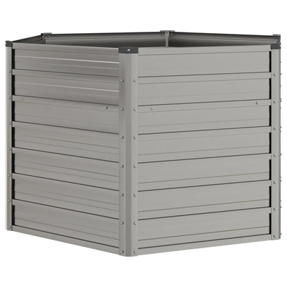 vidaXL Garden Raised Bed Rusty 50.8"x50.8"x30.3" Corten Steel-4