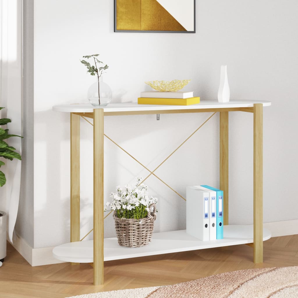 vidaXL Console Table Hallway Entryway Table Narrow Side Table Engineered Wood-6