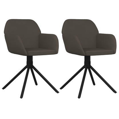 vidaXL Swivel Dining Chairs 2 Pcs Accent Chair for Kitchen Living Room Velvet-1