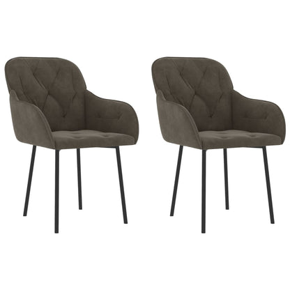 vidaXL Dining Chairs 2 Pcs Accent Upholstered Chair for Living Room Velvet-0