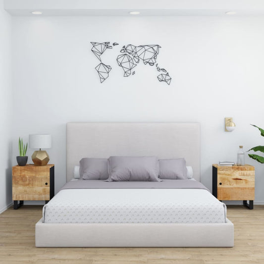 vidaXL Bedside Cabinets 2 pcs 15.7"x13"x18.1" Solid Wood Mango-0