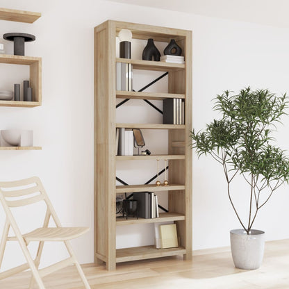 vidaXL Bookshelf Bookcase Display Shelf Rack for Living Room Solid Wood Acacia-5