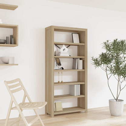 vidaXL Bookshelf Bookcase Display Shelf Rack for Living Room Solid Wood Acacia-8