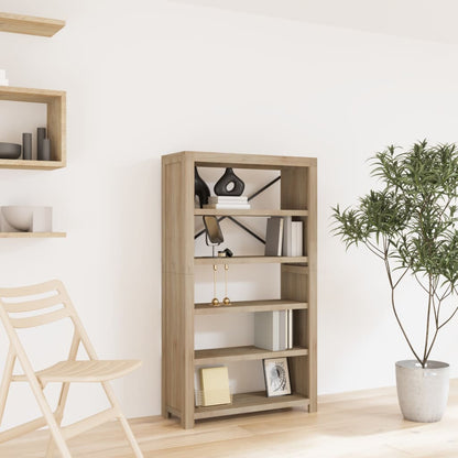 vidaXL Bookshelf Bookcase Display Shelf Rack for Living Room Solid Wood Acacia-6