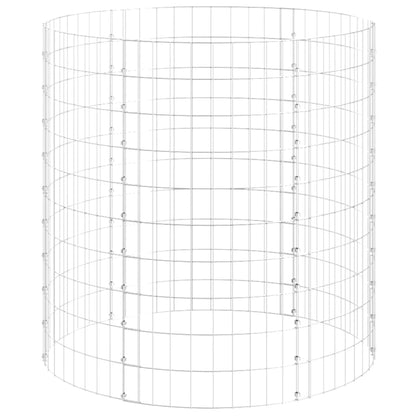 vidaXL Composter Garden Outdoor Storage Recycling Compost Bin Galvanized Steel-0