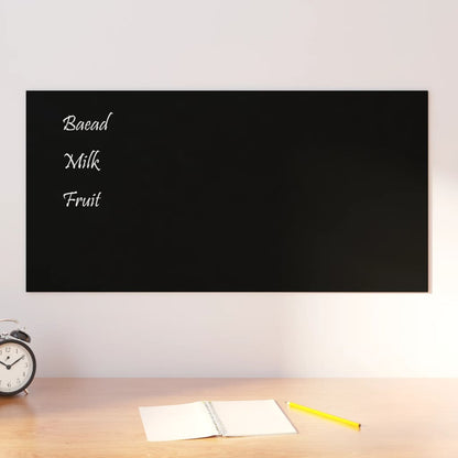 vidaXL Wall-mounted Magnetic Board Black 19.7"x15.7" Tempered Glass-11