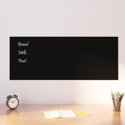 vidaXL Wall-mounted Magnetic Board Black 19.7"x15.7" Tempered Glass-8