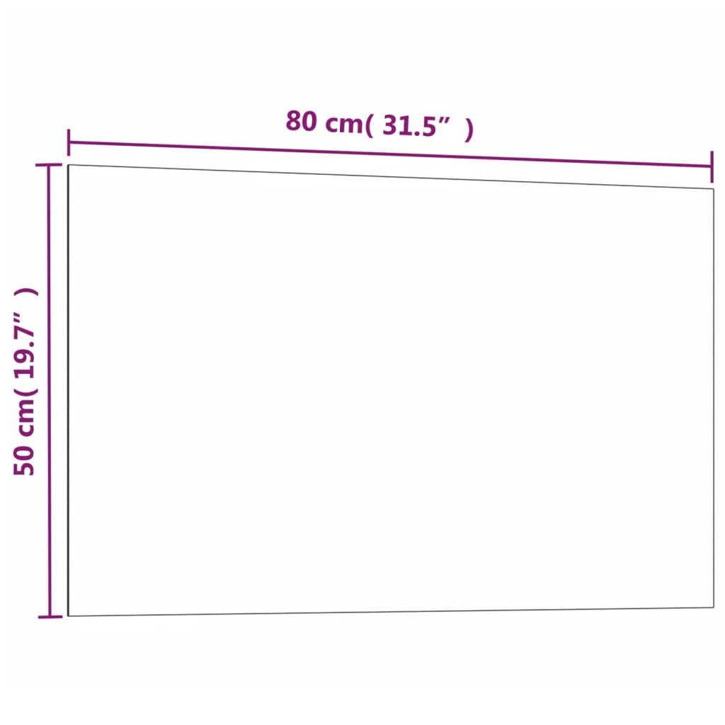 vidaXL Wall-mounted Magnetic Board Black 19.7"x15.7" Tempered Glass-4