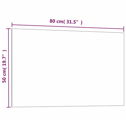vidaXL Wall-mounted Magnetic Board Black 19.7"x15.7" Tempered Glass-4